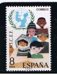 Stamps Spain -  Edifil  2054  XXV Aniver. del UNUICEF.  