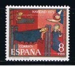 Stamps Spain -  Edifil  2062 Navidad´71  Fragmento del altar de Sant Andreu de Sagars. 