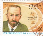 Stamps Cuba -  Celebridades de la Ciencia- Pierre Curie 1859-1006  Físico