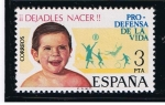 Stamps Spain -  Edifil  2282  Campaña pro defensa de la vida.  