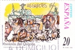 Stamps Spain -  Escenas del Quijote-LOS GALEOTES                  (N)