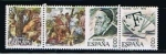 Stamps Spain -  Edifil  2466.67.68  Centenarios.   Tiziano Vecelio. (1477 - 1576 )  