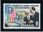 Stamps Spain -  Edifil  2576  50 Aniver. de la Primera Exposición Filatélica Nacional.  