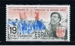 Stamps Spain -  Edifil  2584  IV Cente.de la fundación de Buenos Aires.  