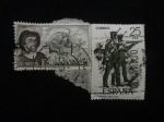 Stamps : Europe : Spain :  infanteria ligera 1830