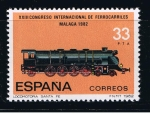 Stamps Spain -  Edifil  2672  XXIII Congreso Internacional de Ferrocarriles.  