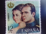 Stamps Spain -  SSMM los reyes Don Carlos y Doña Sofía.-Nuevos reyes de Españ. Ed:2305