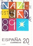 Stamps Spain -  NAVIDAD-89          (O)