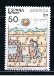 Stamps Spain -  Edifil  3035  América-UPAE. Pueblos precolombinos. Usos y costumbres.  