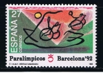 Stamps Spain -  Edifil  3192  Juegos Paraolímpicos.  