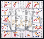 Stamps Spain -  Edifil  3364 - 3377  Deportes. Olímpicos de Plata.  