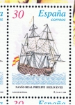 Stamps Spain -  Edifil  3413  Barcos de Epocoa.  