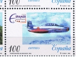 Stamps Spain -  Edifil  3432  Aviación y  Espacio´96.  