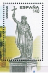 Stamps Spain -  Edifil  3511  Exposición Filatélica Nacional. Exfilna´97.  Monumento a Don Pelayo con la Cruz de la 