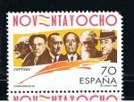 Stamps Spain -  Edifil  3536 Generación del 98.  