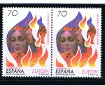 Stamps Spain -  Edifil  3542  Europa. Fiestas populares.  