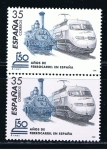 Stamps Spain -  Edifil  3591  150 años del Ferrocarril en España.  