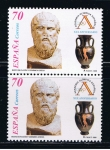 Stamps Spain -  Edifil  3605  XX aniver. de la Academia Olímpia Española.   