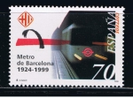 Stamps Spain -  Edifil  3629  75 años del metro de Barcelona.  