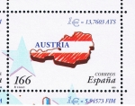 Stamps Spain -  Edifil  3634  Paises del Euro.  