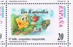 Stamps Spain -  Edifil  3670  Correspondencia Epistolar Escolar.  El sello compañero inseparable.  