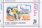 Stamps Spain -  Edifil  3676  Correspondencia Epistolar Escolar.  El sello compañero inseparable.  