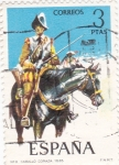 Stamps Spain -  Coracero de Caballería 1635-UNIFORMES MILITARES   (S)