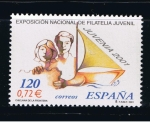 Stamps Spain -  Edifil  3781  Exposición Nacional de Filatelia Juvenil Juvenia 2001.  