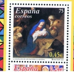 Stamps Spain -  Edifil  3837 B SH  Navidad ´2001. Emisión conjunta con Alemania.  