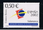 Stamps Spain -  Edifil  3877  Exposición Mundial de Filatelia Juvenil España´2002. Salamanca.  