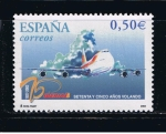 Stamps Spain -  Edifil  3908  75º aniver. del primer vuelo de Iberia.  