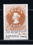 Stamps Spain -  Edifil  3997  150º aniver. de la primera emisión de sellos de Chile.  