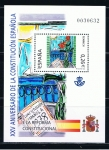 Stamps Spain -  Edifil  4046 SH  XXV aniver. de la Constitución Española.  