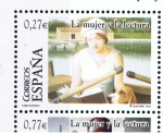 Stamps Spain -  Edifil  4061 A  La mujer y la lectura.  