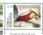 Stamps Spain -  Edifil  4061 B  La mujer y la lectura.  