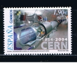 Stamps Spain -  Edifil  4121  50º aniver. de la Organización Europea de Investigación Nuclear (CERN).  