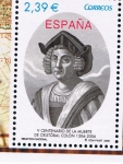 Stamps Spain -  Edifil  4234  V cente. de la muerte de Cristóbal Colón.  