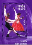 Stamps Spain -  Edifil  4516  Bailes y Danzas populares.  