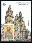 Stamps Spain -  Edifil  4729 SH  Catedrales.  Catedral de Santiago de Compostela, imagen del Santo. Se completa con 