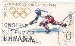 Stamps Spain -  Juegos Olímpicos Grenoble- Jockey   (X)