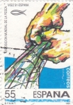 Stamps Spain -  Exposición Mundial de la Pesca-Vigo-91   (X)