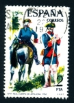 Stamps Spain -  1975 Uniformes Militares. Real Cuerpo de Artillería - Edifil:2237