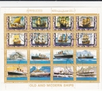 Stamps United Arab Emirates -  Barcos antiguos y modernos