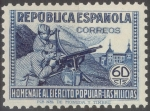 Stamps Spain -  ESPAÑA 796 HOMENAJE AL EJERCITO POPULAR