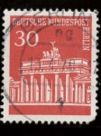 Stamps Germany -  Puerta de Brandenburgo