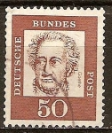 Stamps Germany -  Johann Wolfgang von Goethe (1749-1832), poeta.