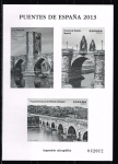 Stamps Spain -  Prueba Puentes de España  Impresión calcográfica