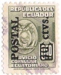 Stamps Ecuador -  Servicio consular