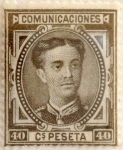 Stamps Spain -  40 céntimos 1876