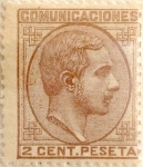 Stamps Spain -  2 céntimos 1878